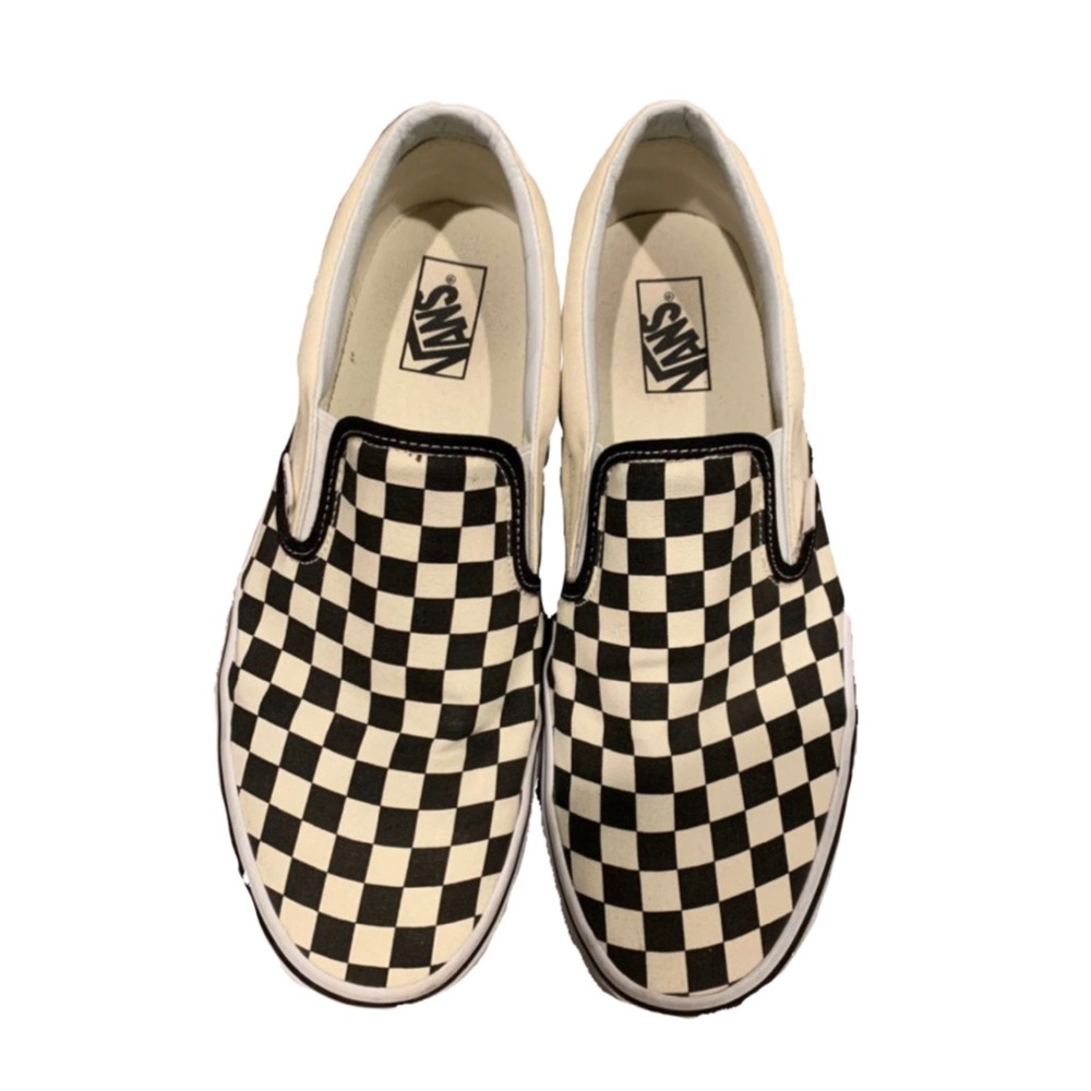 Checkered Slip On Vans